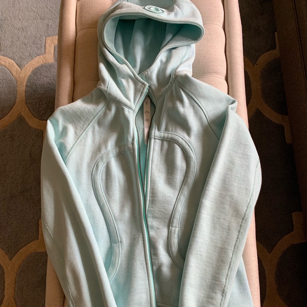 Light blue lululemon scuba hoodie